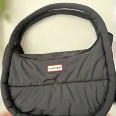 HUNTER パディングトートバッグ 黒