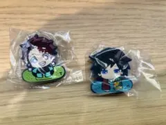 鬼滅の刃 キャラばんちょうこうヘアクリップ 冨岡義勇　竈門炭治郎