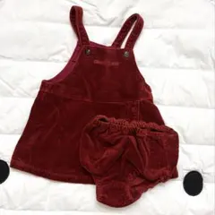 COMME CA DU MODE コーデュロイワンピース 80 ブルマ付き