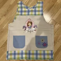 プリンセスソフィア エプロン チェック柄 2ポケット