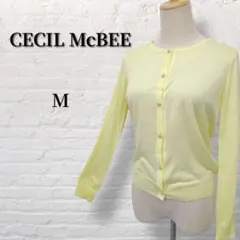 【CECIL McBEE】ラインストーンボタン　カーディガン　美品　薄地　924