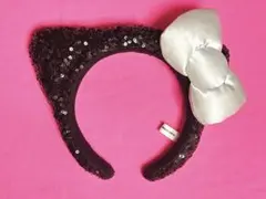 USJ カチューシャ　キティ　黒