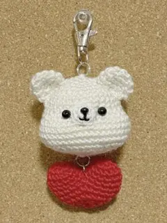 もっちりほっぺとハートのキーホルダー　No.20