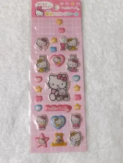 キティ　蓄光　スポンジシール　平成レトロ　2004年　used
