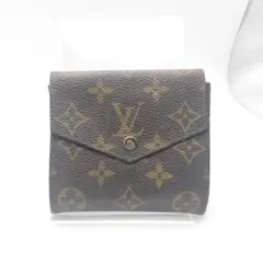 ルイヴィトン　折財布　財布　モノグラム　ポルトモネビエカルトクレディ　ブラウン