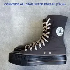 【新品未使用品】コンバース オールスター リフテッド ニーハイ 27cm 厚底