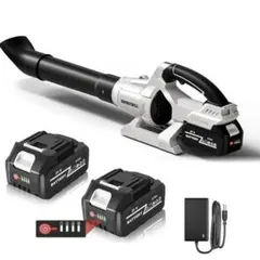 充電式ブロワー コードレス 軽量 バッテリー2個付花粉対策 ベランダ掃除 車清掃