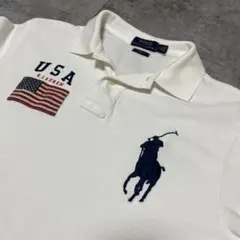 RALPH LAUREN ポロシャツ USA 星条旗 ナンバー3 - メルカリ