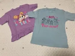 新品未使用 パウパトロール Tシャツ 2枚セット チェイス マーシャル ラブル