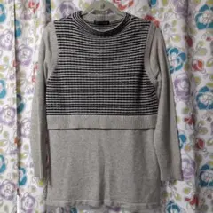 チュニック丈ニット　中古品　フリーサイズ