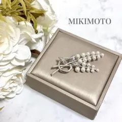 皇室御用達✨極美品 ミキモト ベビーパール ブローチ フラワー リボン