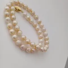 美品✨ピンク珊瑚 大珠グラデーションネックレス 6.1-12.1㎜ シルバー刻印 美品✨ピンク珊瑚 大珠グラデーションネックレス 6.1-12.1㎜ シルバー