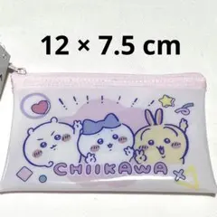 新品　ちいかわ　ダイソー　ハチワレ　うさぎ　フラットポーチＳ　ビニール小物入れのサムネイル
