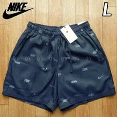 ナイキ AP ショートパンツ 水陸両用 ショーツ 総柄 ネイビー 新品 L