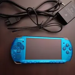 PSP 3000 本体 ブルー　 充電器付き