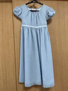 むーのんのん キッズ 子供 水玉 ワンピース 140