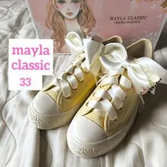 ◇美品◇ mayla classic スニーカー イエロー リボン 22cmのサムネイル