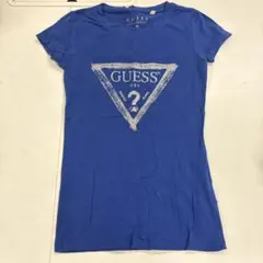 GUESS レディース キラキラ 半袖Tシャツ ブルー XSのサムネイル