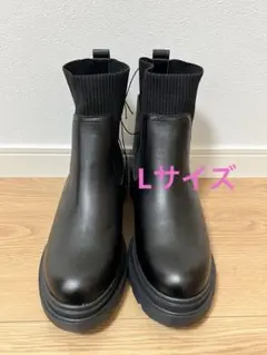 GU リブニットソックスブーツ　Lサイズのサムネイル