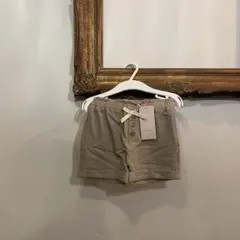 新品 プティマイン 80 ショート パンツ カーキ