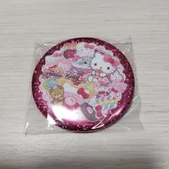 サンリオキャラクターズ　キラキラBIG缶バッチ　キティ