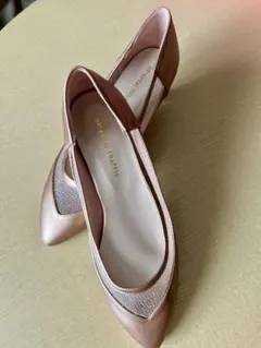 未使用 Oriental Traffic ピンクゴールド パンプス