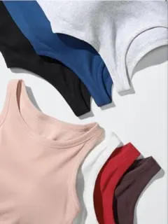 UNIQLO リブブラトップ/アメリカンスリーブ