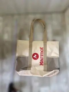 綺麗Marmot トートバッグ ベージュ メッシュポケットのサムネイル