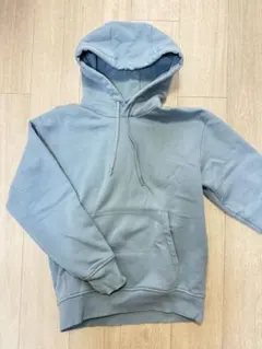 ZARA 水色 フード付きパーカー Mサイズ
