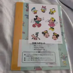 ECCジュニア　ミッキー・ミニー文具3点セット