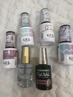 ジェルネイル　6本セットオーロラ　ラベンダー