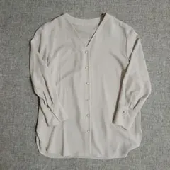 25SS ノーブル Noble エステルダブルクロスカーデブラウス ホワイト