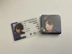 あんスタ　Knigths アルバムTRIP 朔間凛月　缶バッジ　ID風カード