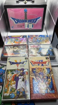 ドラゴンクエスト ソフト&バックセット　ドラクエ1、2、3、4、5、6箱説付き