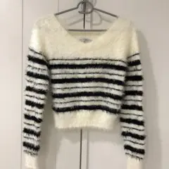 【美品】LIP SERVICE♡リップサービス　ボーダーニット