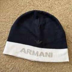 【未使用】ジョルジオ・アルマーニ ニット帽（ヴァージンウール×カシミヤ×シルク） 未使用】ジョルジオ・アルマーニ ニット帽（ヴァージンウール