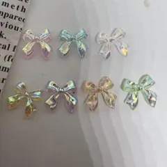 ネイルパーツ オーロラリボン7色 好きな組み合わせ20個 デコパーツ NO.70