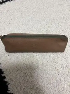 イルビゾンテ　レザー ペンケース ブラウン　ヌメ