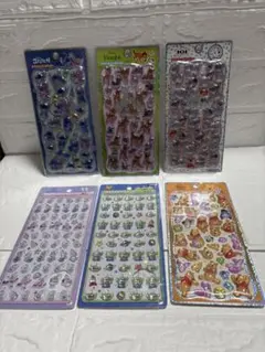 『正規品　新品未使用品』ディズニー　ボンボンドロップシール　6種セット