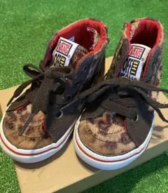 VANS バンズ ハイカット スニーカー 15cm レオパード