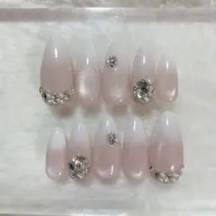 マグネット　ベイビーブーマー　ワンホン　ビジュー　シンプル　ネイルチップ　現品