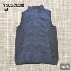 A-1675〈TOUR STAGE〉ネイビーブラック　中綿ベスト M