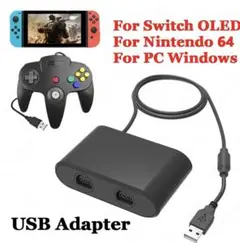 Nintendo 64コントローラー アダプター Switch WiiU PC用のサムネイル