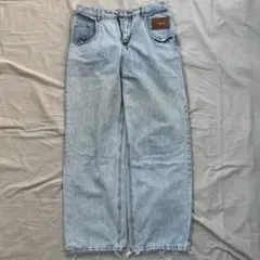 ワイドレッグデニム ライトブルー