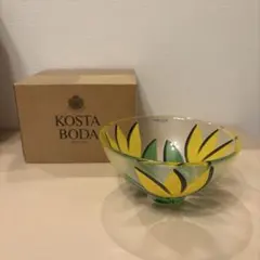 KOSTA BODA ガラスボウル 北欧 スウェーデン 花柄 インテリアのサムネイル