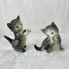 Goebel　ゲーベル　猫の置物　２点セット　フンメルドール　美品