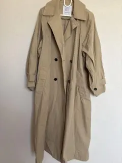 美品✨《スピックアンドスパン》ツイルコットンオーバートレンチコート