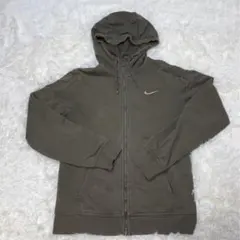 NIKE ナイキ ジップパーカー スウェット フーディー Mサイズ カーキ