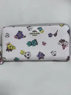 COACH 長財布 ラウンドファスナー 花柄のサムネイル
