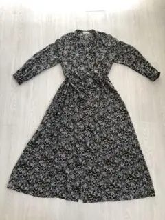 極美品　le.coeur blanc ビンテージフラワープリントロングワンピース